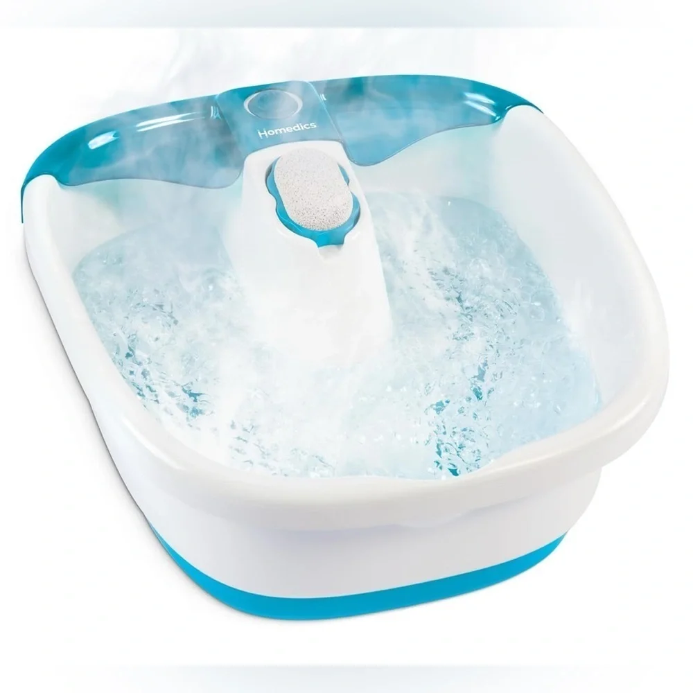 Homedics Foot Spa, Toe Touch Controlled, Removable Pumice Stone